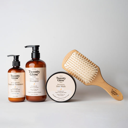 The Glow Bundle with Bamboo Brush